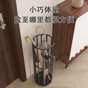 Moderno Soporte de Hierro para Paraguas, Redondo, de Pared, con Drenaje, para Hogar, Hotel, Entrada, Almacenamiento, Negro, Tamaño Estándar - Product Image 3