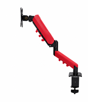Support de moniteur couleur à bras unique en fer, réglable en hauteur et entièrement articulé, pour studio et espace de travail - Prix de gros