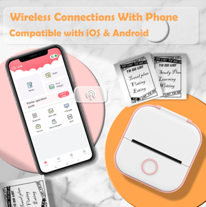 Mini <span class=keywords><strong>Impresora</strong></span> Térmica Inalámbrica de Bolsillo <span class=keywords><strong>Phomemo</strong></span> <span class=keywords><strong>T02</strong></span> Portátil con Pegatinas Autoadhesivas para Uso DIY - Product Image 6