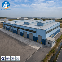 Atelier préfabriqué en structure métallique avec plateforme de mezzanine, portée de 36 m, capacité de charge élevée, livraison rapide