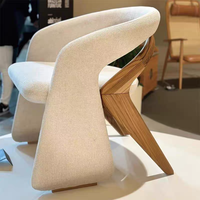 Fauteuil de Réception Minimaliste de Style Italien Designer Créatif Moderne pour Salon Fauteuil Détente Individuel