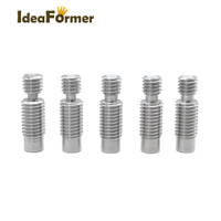 Ideapex 1 Set 12V/24V E3D V6 Remote j-head Hotend Extruder Kit 0.2/0.3/0.4/0.5mm kuningan kepala cetak Nozzle untuk Printer 3d