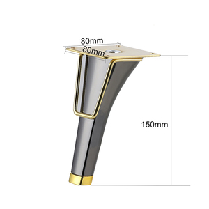 ขาตู้เฟอร์นิเจอร์ 2025 ขายดี อุปกรณ์เสริมโซฟา โรงงานขายส่ง ขาโซฟาโลหะสีทอง ขาเฟอร์นิเจอร์สำหรับโซฟาและเตียง ขนาด 4 นิ้ว - Product Image 5