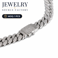 Collier Statement Massif en Laiton Plaqué Or avec Zircon, Style Hip Hop, Chaînes Cubaines de Luxe, Bijoux Tendance