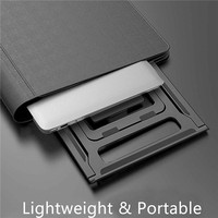 Harga Pabrik Stand Laptop Aluminium 4mm 6 Tingkat Ketinggian Dapat Disesuaikan Penyangga Notebook Desktop Lipat Dudukan Komputer Custom