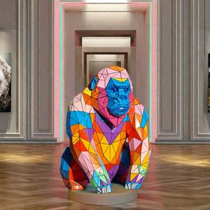 Benutzer definierte große Outdoor-Statue Einkaufs zentrum Riesen dekoration Skulpturen moderne Kunst Glasfaser Gorilla Känguru - Product Image 6