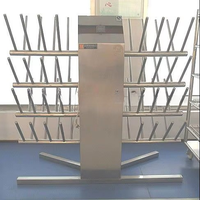 Séchoir à chaussures et bottes en acier inoxydable, gain de place, pour usage domestique et industriel (abattoir) avec fonction de désinfection
