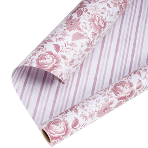 Papier d'emballage double face enduit de PE, imperméable, recyclable, compatible avec l'impression numérique, écologique, pour cadeaux et artisanat, à carreaux - Product Image 2