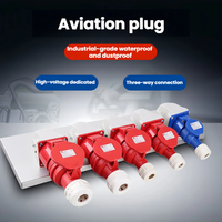 Connecteur Électrique Industriel Aéronautique en Cuivre Étanche IP44 Mâle-Femelle Triphasé 3/4/5 Broches 16A/32A 220V/380V