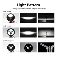 Phare LED rond pour tracteur New Holland série 47697493, 41W, faisceau haut et bas