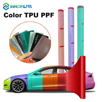 Film de protection liquide métallique rouge TPU 1,52*15m, finition brillante métallique, effet de couleur audacieuse avec film de protection de peinture