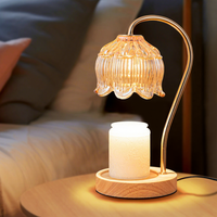 Bambus-Holz Duftlampe im Instagram-Stil Aromatherapie-Geschenk Tischlampe Rauchfrei Temperatureinstellbar Amerikanisch-Vintage