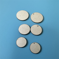 Kustomisasi Transduser Keramik Piezo 10*1mm Sensor Cakram Piezoelektrik Ultrasonik Bahan PZT 4-10mm 1-3mhz Flowmeter Pemotong