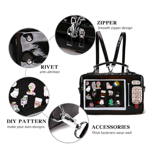 Bolsa ITA privada personalizada del fabricante chino, mochila de diseñador para mujer, cierre de cremallera, forro de poliéster PU, sistema de transporte con correa - Product Image 3