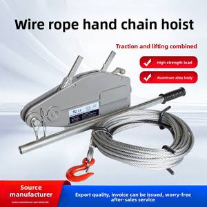 Tire-câble à levier manuel en alliage d'aluminium pour câble en acier, capacité 0,8 tonne, 1,6 tonne, 3,2 tonne - Product Image 5