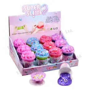 Kit de gelatina suave personalizable para niños, con forma de helado, colorido arcoíris, Burbuja de soplado, no pegajoso, barro de cristal, juguete divertido de limo, 2021
