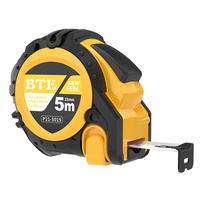 Ruban à mesurer métrique en acier de qualité supérieure BTE, longueur 10 m, durabilité supérieure avec revêtement en caoutchouc et design ergonomique