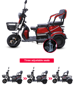 Tricycles électriques tout-terrain personnalisés 48V 12AH 20AH 32AH 500W pour passagers, vente en gros directe usine - Product Image 4