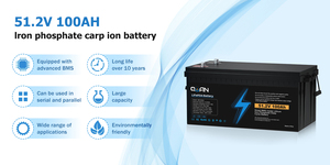 แบตเตอรี่ LiFePO4 5120Wh 51.2V 100Ah สำหรับระบบโซลาร์เซลล์ 48V ระบบกักเก็บพลังงานภายในบ้าน อายุการใช้งานยาวนาน 4000 รอบการใช้งาน - Product Image 4