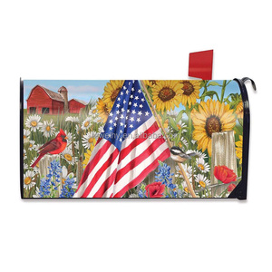 Custom Printing Colorful Magnetic PVC Mailbox cover Wraps Suitable for US Standard Mailboxes cover