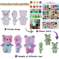 Poupée en peluche design ourson en peluche lesté mini animaux en peluche personnalisés cadeau pour les enfants