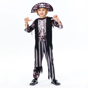 Costume <span class=keywords><strong>da</strong></span> Pirata per Bambini e <span class=keywords><strong>Bambine</strong></span> per Halloween, Ispirato a <span class=keywords><strong>Film</strong></span> e Serie TV - Abito e Completo in Poliestere ed Elastan Ecologici con Funzione Termica - Product Image 2
