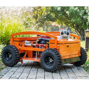 Cortadora de Césped Robótica a Gasolina de Cuatro Tiempos con Ruedas y Control Remoto de Giro Cero, Nuevo Diseño 2025, para Huertos y Campos de Cultivo - Product Image 3