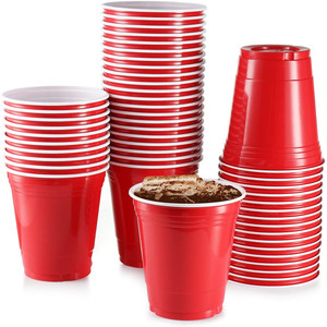 12/14/16oz Custom Printed Plastic Solo Cup Disposable Beer Ping Pong Party Cup