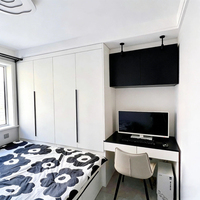 Chambre à coucher personnalisée avec tatami et dressing intégré, panneaux écologiques