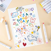 Marqueur à alcool Secolorart à double pointe, pinceau et biseau, séchage rapide, sans dégoulinement, marqueur artistique pour le dessin
