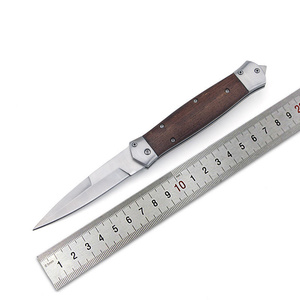 Coltello Pieghevole Premium FB-1658 con Manico in Wenge F125 e Chiusura a Leva per EDC, Campeggio, Emergenze, Alpinismo e Sopravvivenza - Product Image 5