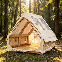Tente de cabine gonflable en tissu Oxford 300D, 3*4m, grand espace, imperméable, coupe-vent, glamping, portable, quatre saisons, installation rapide, 0,52 mm