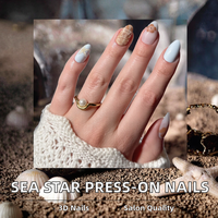 Faux ongles courts à presser, décoratifs 3D en relief, en ABS, pour manucure, salon et DIY, pour femmes et filles