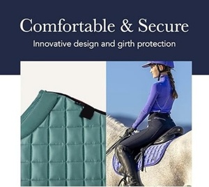 时尚马术鞍垫舒适安全的骑马设备和配件方形鞍垫 - Product Image 3