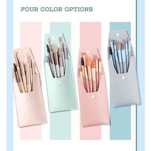 Nuevo Set de 8 Mini Brochas de Maquillaje con Mango de Madera, Brochas Portátiles para Ojos, Herramientas de Belleza al por Mayor - Product Image 1