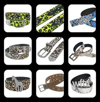 Ceinture Rocker classique avec boucle en acier inoxydable, ceinture polyvalente pour tenue décontractée et tenues de soirée