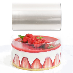 Transparante plastic taartomranding, taartband, acetaatfolie voor bakken, duurzame taartdecoratie. - Product Image 3
