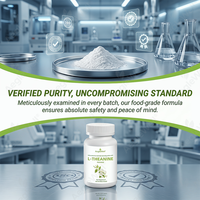 AegleWell OEM L-Théanine en poudre, acide aminé naturel, soutien de l'humeur, du stress, de la relaxation et du sommeil, complément alimentaire, usine certifiée GMP