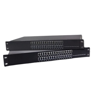 Convertidor de teléfono de fibra óptica de 32 canales Montaje en rack 1 par Convertidor de medios de fibra óptica FTTH Convertidor Ip RJ11 - Product Image 2