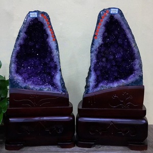 Bán Buôn Tự Nhiên Reiki Lớn Thạch Anh Tím Geode Cụm Tinh Thể Chữa Bệnh Đá Cho Phong Thủy - Product Image 4