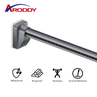 Tringle à rideau extensible ARODDY sur mesure, en carbone, 1-3,1 m, 32 mm, sans perçage, blanche, extra épaisse, pour patio