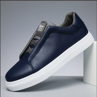 Chaussures de sport décontractées et légères pour hommes noirs, semelles plates, pour l'exportation et le commerce transfrontalier.
