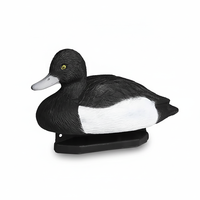Décoy de canard à col rond en plastique noir et blanc, decoy de chasse artificiel en PE pas cher pour la décoration de jardin