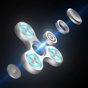 Dạ quang kim loại Fidget Spinners tốc độ cao 4-8 phút quay ADHD căng thẳng lo lắng làm giảm ngón tay <span class=keywords><strong>Spinner</strong></span> Đồ chơi cho người lớn và trẻ em - Product Image 4