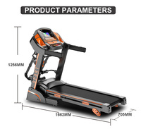 Harga Pabrik ODM/OEM Diterima Treadmill Elektrik Bermotor Desain Lipat LCD Tahanan Magnetik Motor 3HP Peralatan Fitness Rumah
