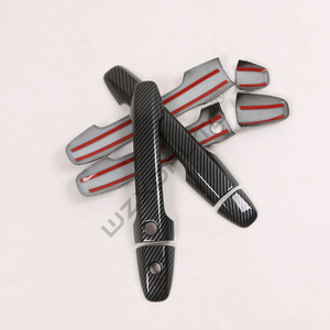 Accesorios para Auto WZXD, Cubierta de Manija de Puerta de Fibra de Carbono ABS, Adhesivo Decorativo para 2015 2018 2022 - Product Image 4