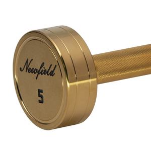 Haltères ronds de qualité supérieure, plaqués or titane, surface sablée, plusieurs options de poids, durables pour le corps, les bras, la salle de sport <span class=keywords><strong>à</strong></span> domicile - Product Image 5