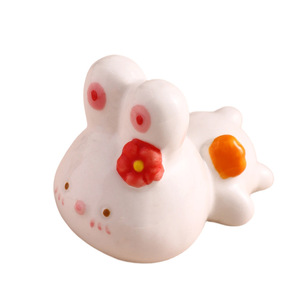 Turning Direction Ceramic Animal Chopstick Holders 3D Cartoon Decorative For Home Hotel Dining Table - Product Image 3