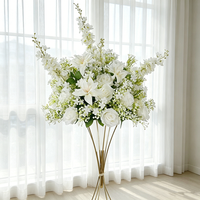 Boule de fleurs artificielles de luxe, centre de table floral pour cérémonie de mariage et banquet