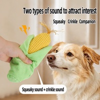 Jouet pour chien en peluche écologique et mignon, résistant aux morsures, interactif, anti-ennui, pour chiot, avec sonnette
